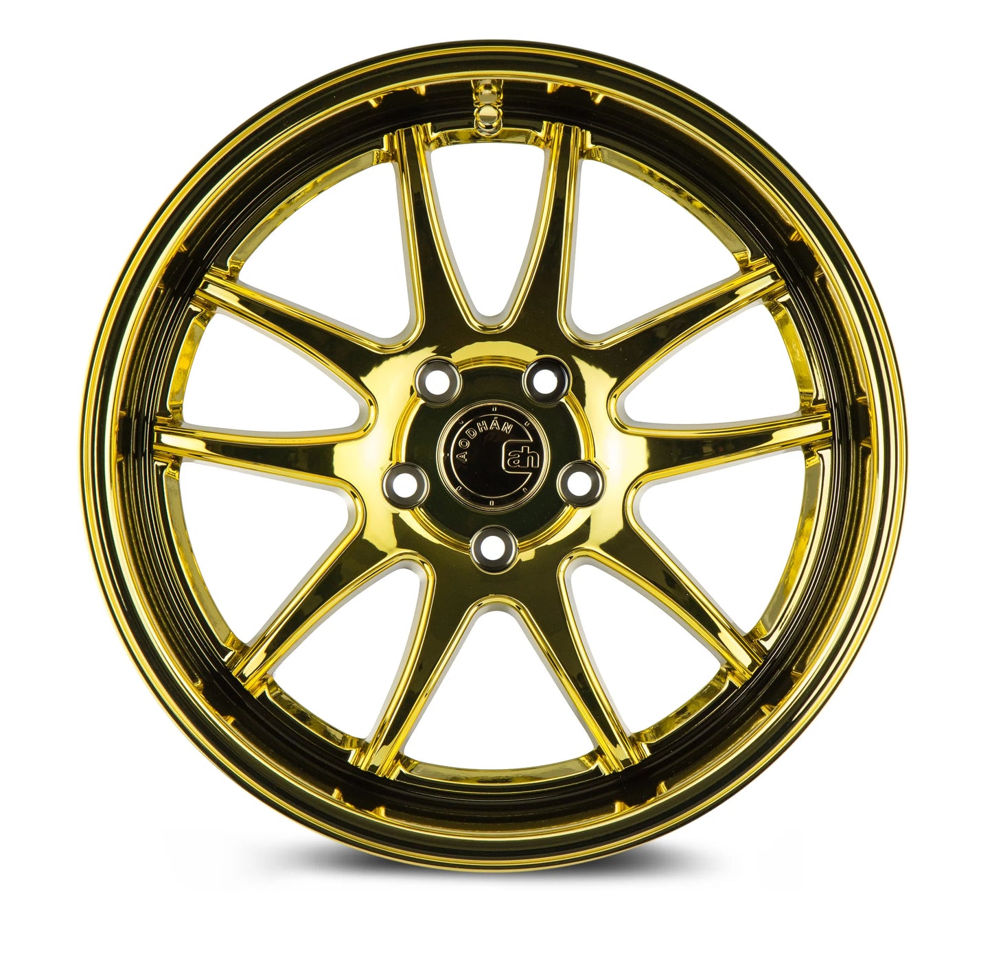AODHAN WHEELS DS02 - Gold Vacuum | Luxurious Deep-Dish Performance Wheels for Sport, Tuner & Luxury Cars