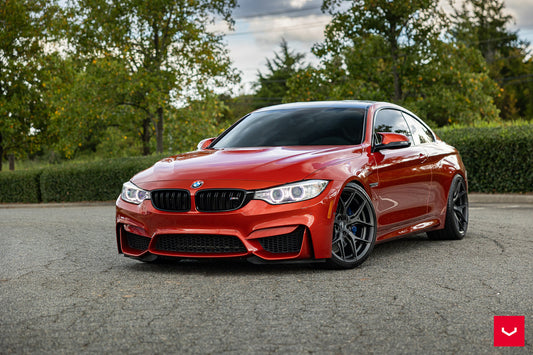 Lowered BMW with Vossen wheels