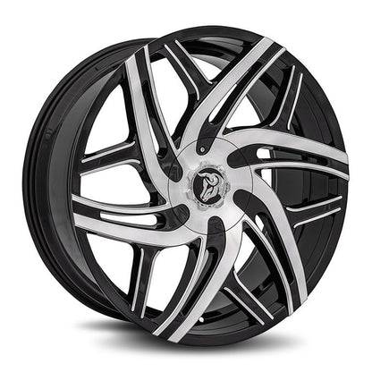 DIABLO WHEELS COLLECTION - Hurricane Machined Face Black