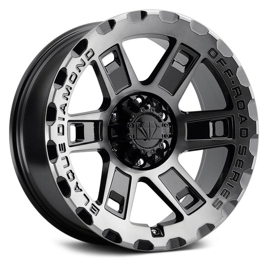 BLAQUE DIAMOND WHEELS BD-O801 Gloss Black / Machined Face