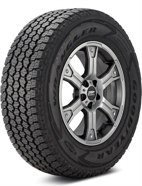 GOODYEAR TIRE - LT285/60R20 WRANGLER A/T ADVENTURE WITH KEVLAR 10PLY 125/122R 80psi