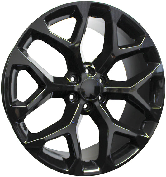 ELITE CUSTOM RIMS - GMC/CHEVY RIMS SIERRA DENALI YUKON TAHOE SUBURBAN AVALANCH LTZ SNOWFLAKE WHEELS