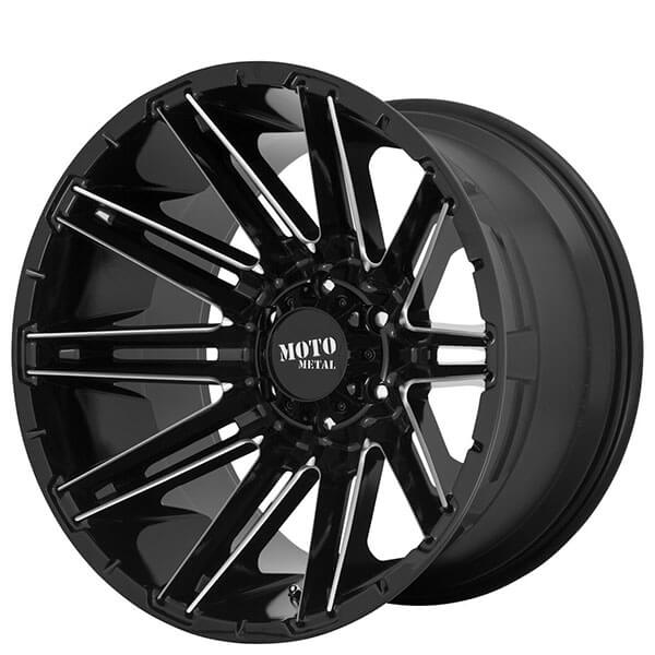 MOTO METAL WHEELS MO998 KRAKEN GLOSS BLACK MILLED OFF-ROAD RIMS