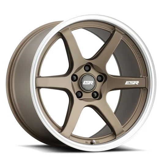 ESR WHEELS APEX SERIES AP6 - MATTE BRONZE MACHINE LIP