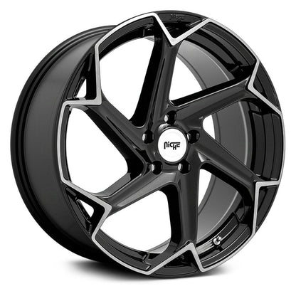 NICHE ROAD WHEELS - M255 Flash Gloss Black Brushed