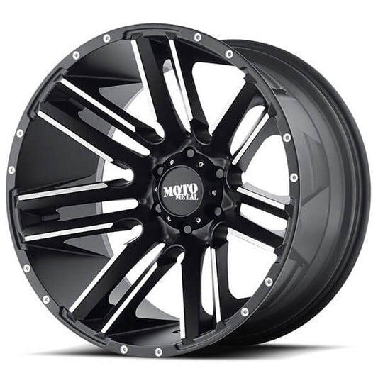 MOTO METAL WHEELS MO978 RAZOR SATIN BLACK MACHINED OFF-ROAD RIMS