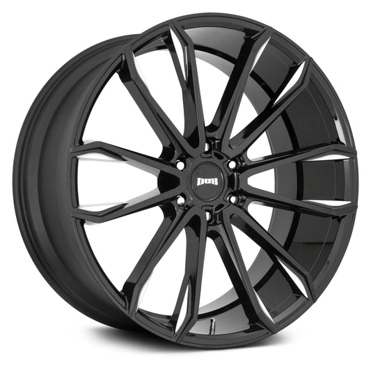 DUB WHEELS -  S252 Clout Gloss Black Milled