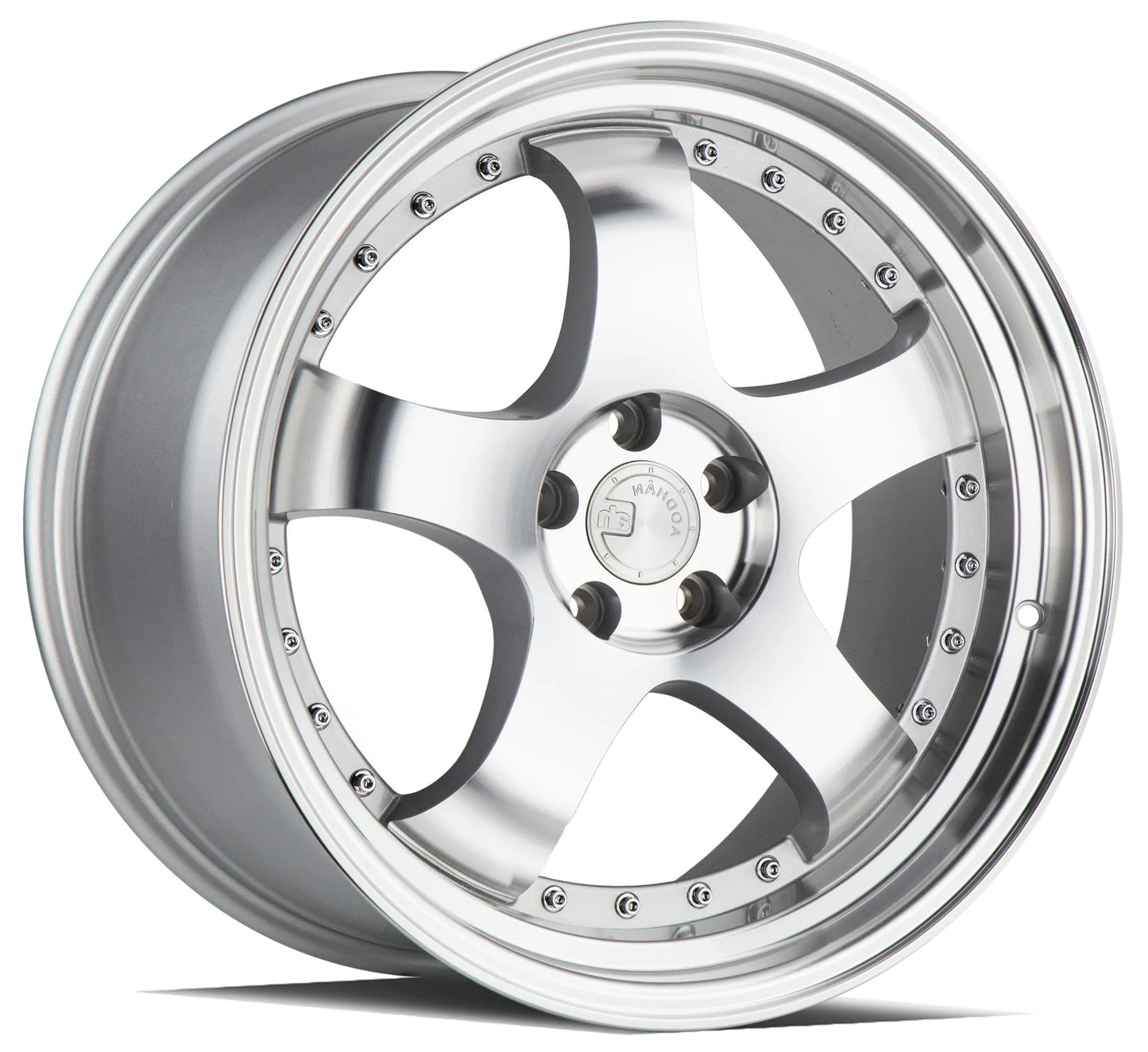 AODHAN WHEELS AH03 - Silver Machine Face | Stylish, Lightweight Wheels Designed for a Polished Finish and Enhanced Driving Dynamics