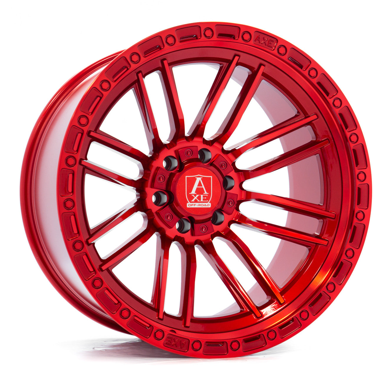 AXE Offroad Icarus Candy Red Wheels | Bold & Durable Rims for Trucks & SUVs – High-Performance Off-Road Design