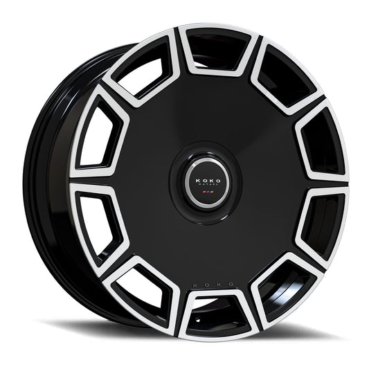 GIOVANNA WHEELS SICILY BIG CAP - Gloss Black W/ Machined Face