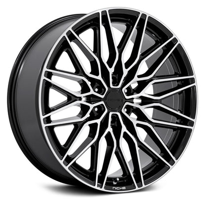 NICHE ROAD WHEELS - NC278 Calabria 6 Gloss Black / Machined