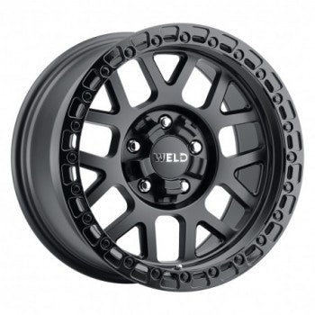 WELD WHEELS- CINCH W104 Satin Black/Gloss Black Ring