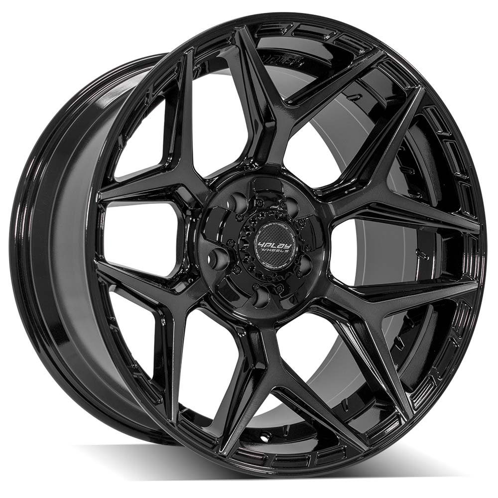 4PLAY WHEELS - 4P06 Gloss Black / Brushed Face & Tinted Clear