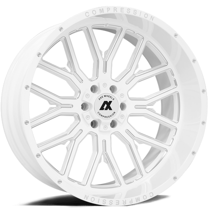 AXE WHEELS - AXE Compression Offroad AX6.3 GLOSS WHITE MILLED ACCENTS