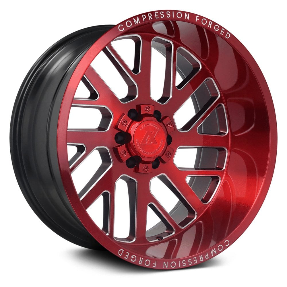 AXE Offroad AX2.2 Compression Candy Red Wheels | Bold & Durable Rims for Trucks & SUVs – High-Performance Off-Road Design