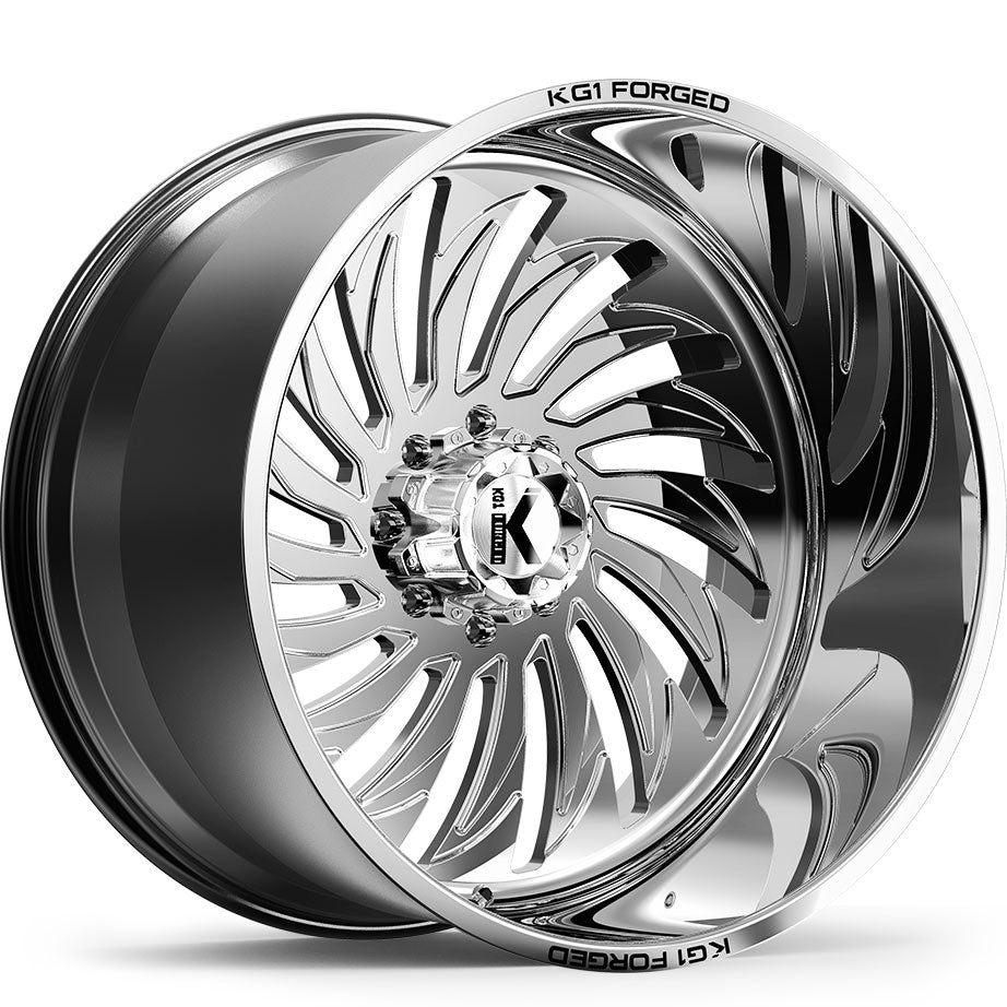 KG1 FORGED WHEELS Hurricane Polished DIRECTIONAL