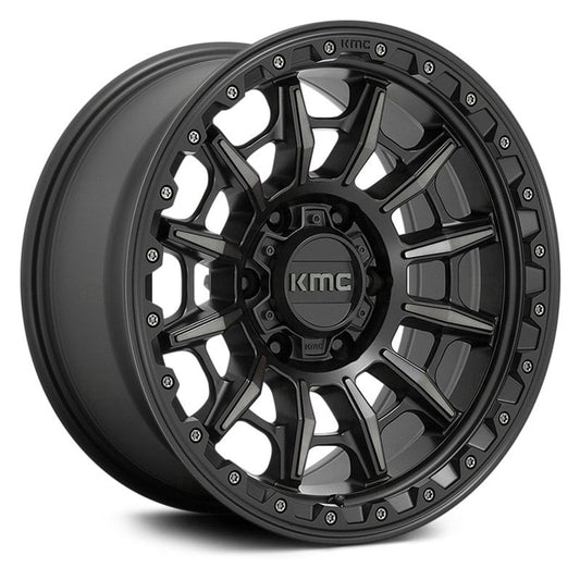 KMC WHEELS - KM547 Carnage Satin Black / Gray Tint