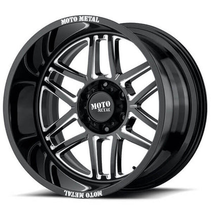 MOTO METAL WHEELS MO992 FOLSOM GLOSS BLACK MILLED OFF-ROAD RIMS