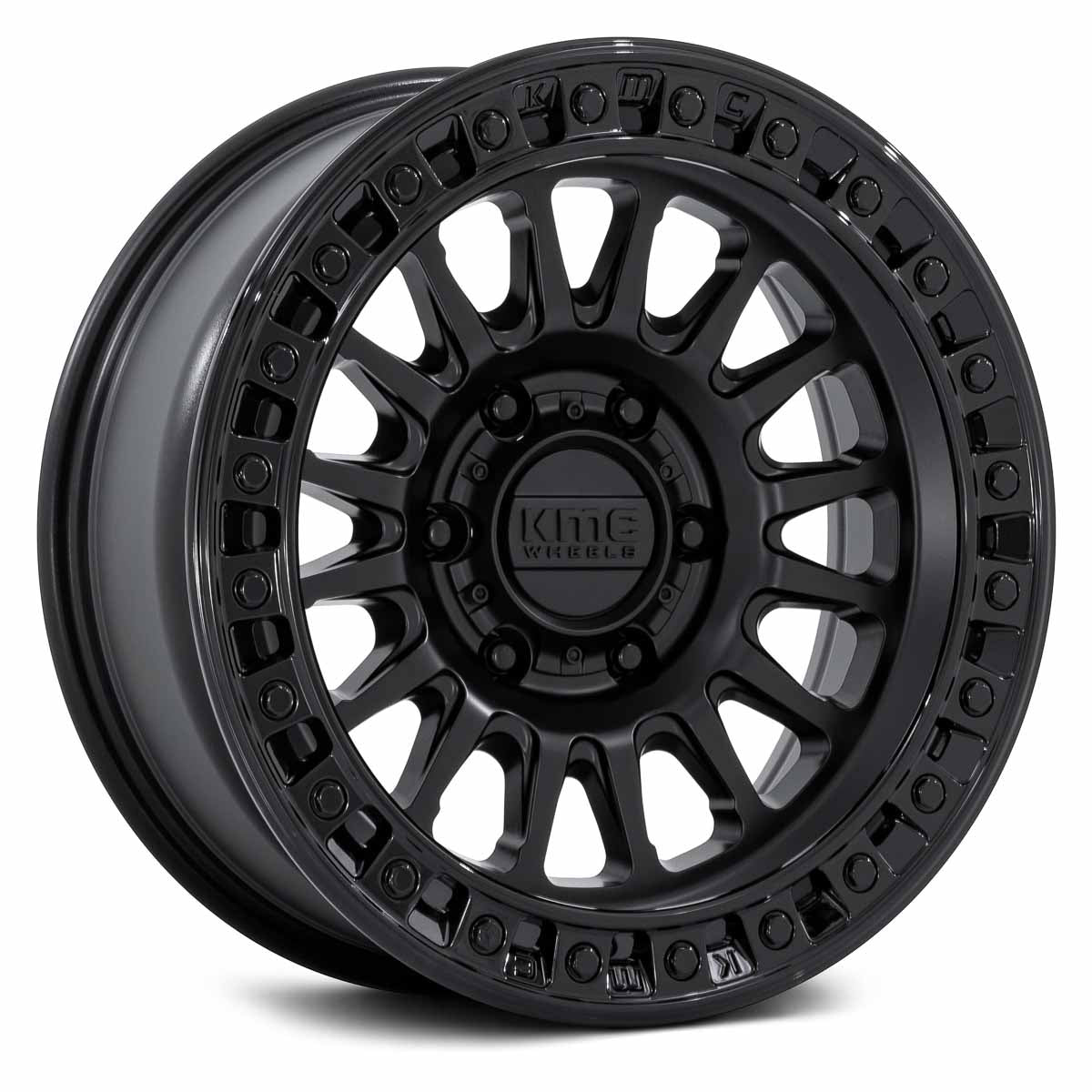 KMC WHEELS - KM552 IMS Matte Black / Gloss Black Lip