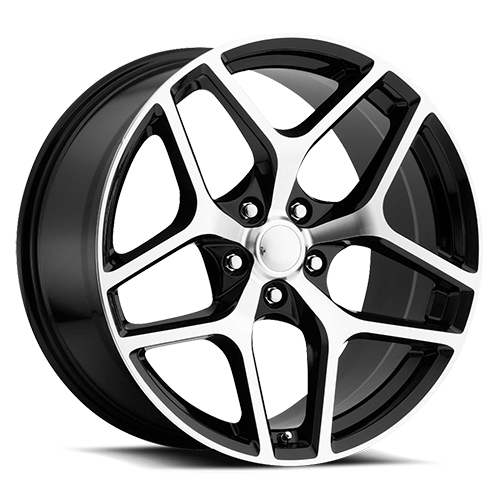 FR WHEELS 27F Z28 CAMARO FLOW FORM - Gloss Black Machined