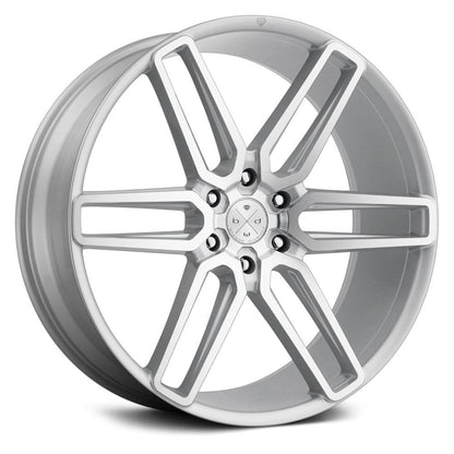 BLAQUE DIAMOND WHEELS - BD-17-6 Silver / Machine Face