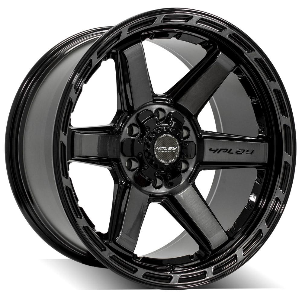 4PLAY WHEELS - 4P63 Gloss Black / Brushed Face & Tinted Clear