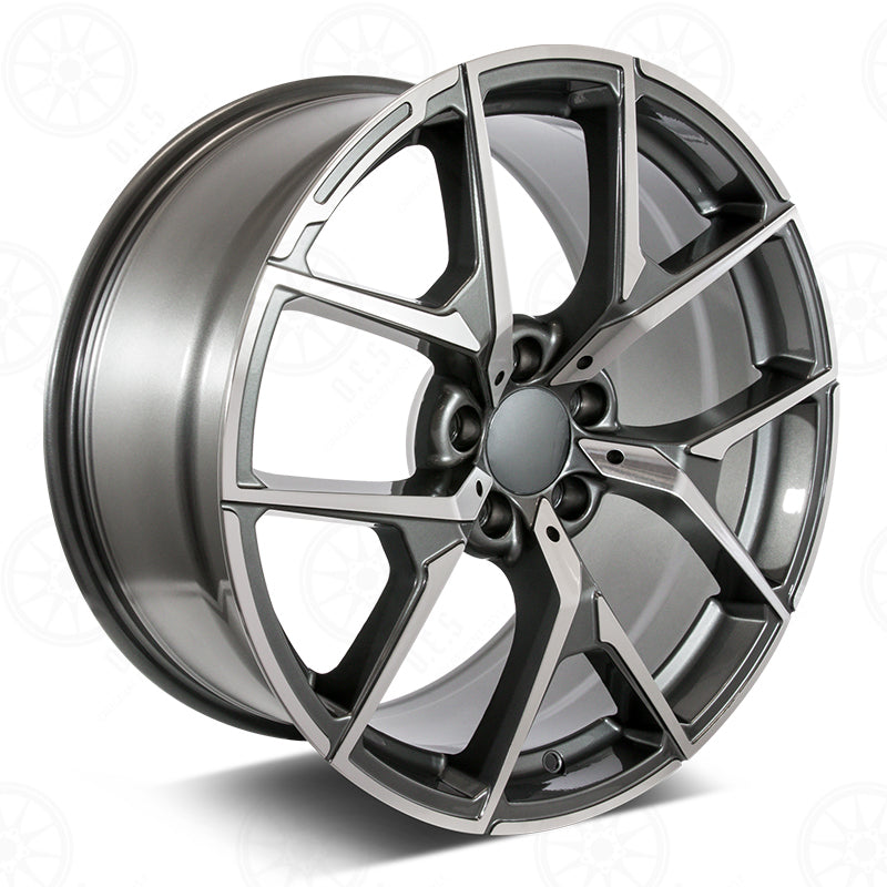 SDTW WHEELS C63 CONVERTABLE STYLE RM51 - MACHINED FACE/GUNMETAL OUTLINE