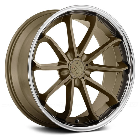 BLAQUE DIAMOND WHEELS - BD-23 Bronze / Chrome Lip