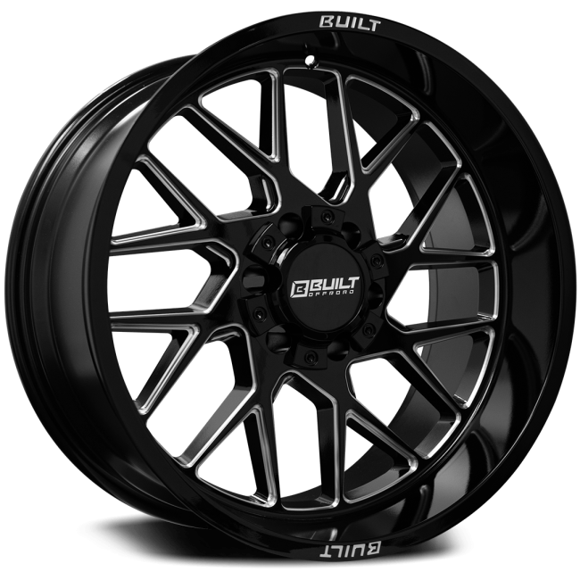 AXE Offroad BTO-3 Gloss Black Milled Wheels | Premium Off-Road Rims for Trucks & SUVs – Durable, Sleek & High-Performance Design