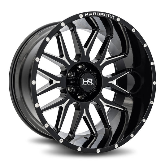 HARDROCK WHEELS H500 Series - H500 Gloss Black Milled