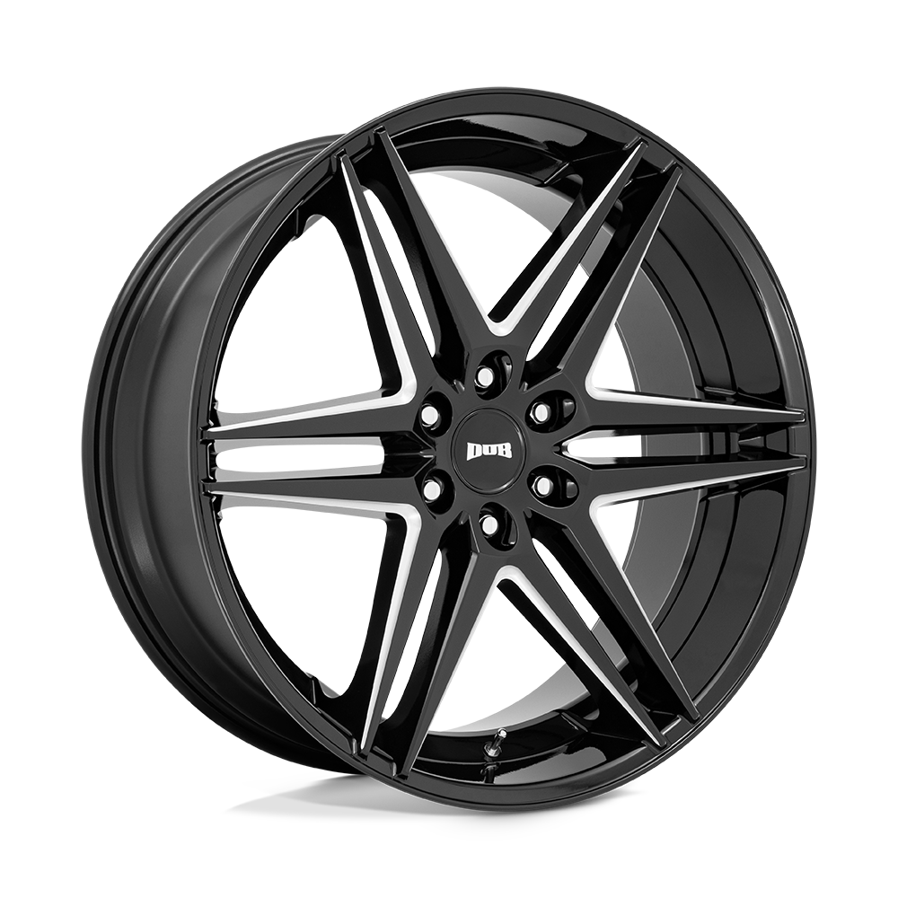 DUB WHEELS S267 DIRTY DOG - GLOSSY BLACK MILLED