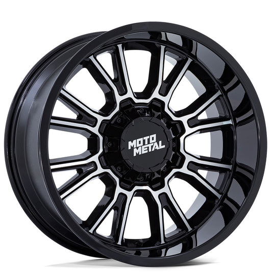 MOTO METAL WHEELS MO810 LEGACY GLOSS BLACK MACHINED OFF-ROAD RIMS