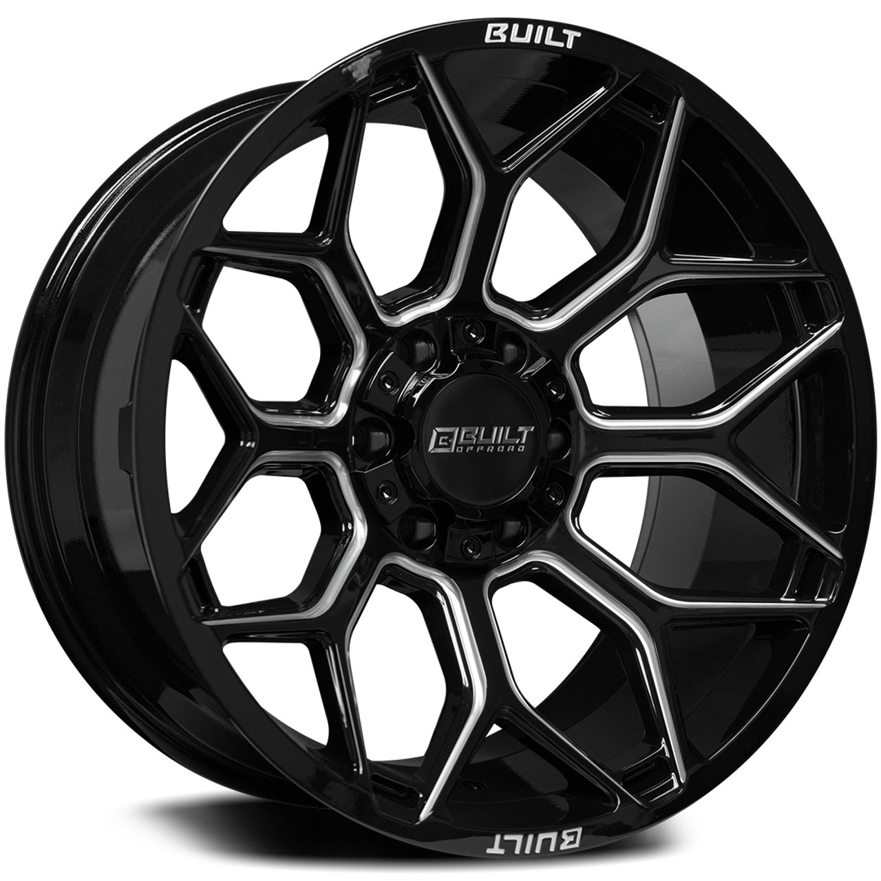 AXE Offroad BTO-4 Gloss Black Milled Wheels | Heavy-Duty Rims for Trucks & SUVs – Sleek Design & Off-Road Durability