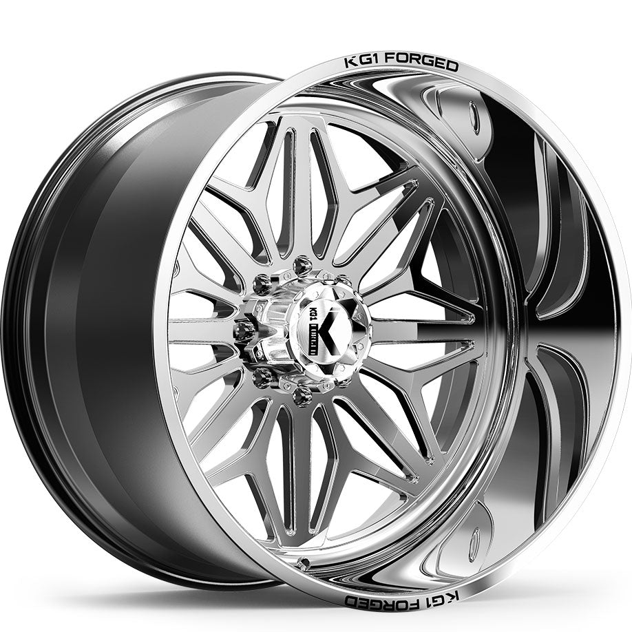 KG1 FORGED WHEELS Snow Polished