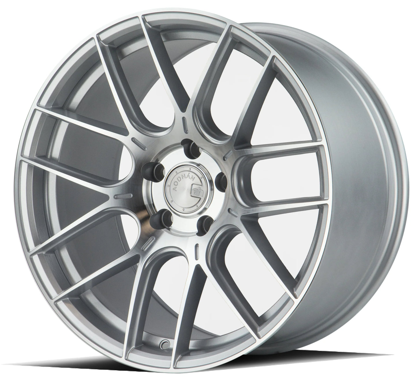 AODHAN WHEELS - AH-X (SPX) - Gloss Silver Machine Face