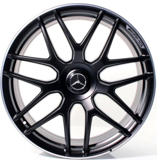 ELITE CUSTOM RIMS - MERCEDES ML GL GLS GLE RIMS ML63 ML550 ML500 ML400 GL63 GL550 GLE GLS SATIN BLACK WHEELS