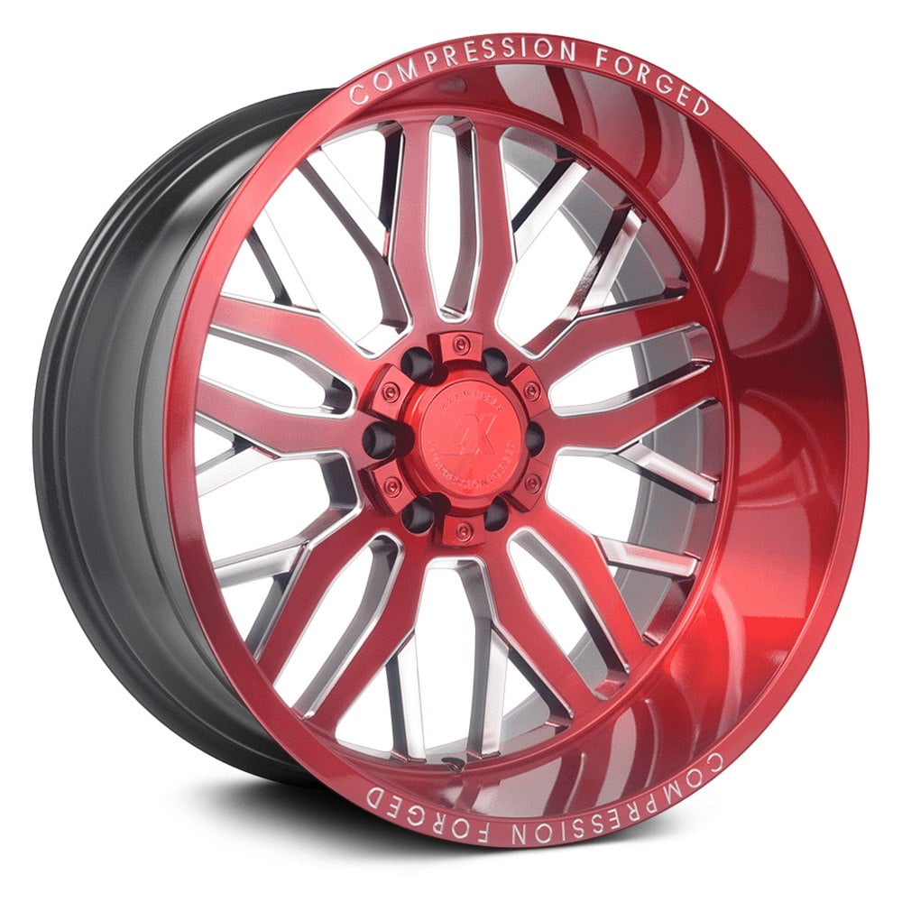 AXE Offroad AX1.2 Compression Candy Red Wheels | Bold & Durable Rims for Trucks & SUVs – High-Performance Off-Road Design