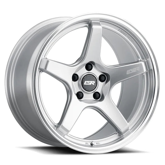 ESR WHEELS APEX SERIES AP5C -  SILVER MACHINE LIP