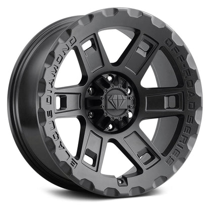 BLAQUE DIAMOND WHEELS BD - O801 Matte Textured Black