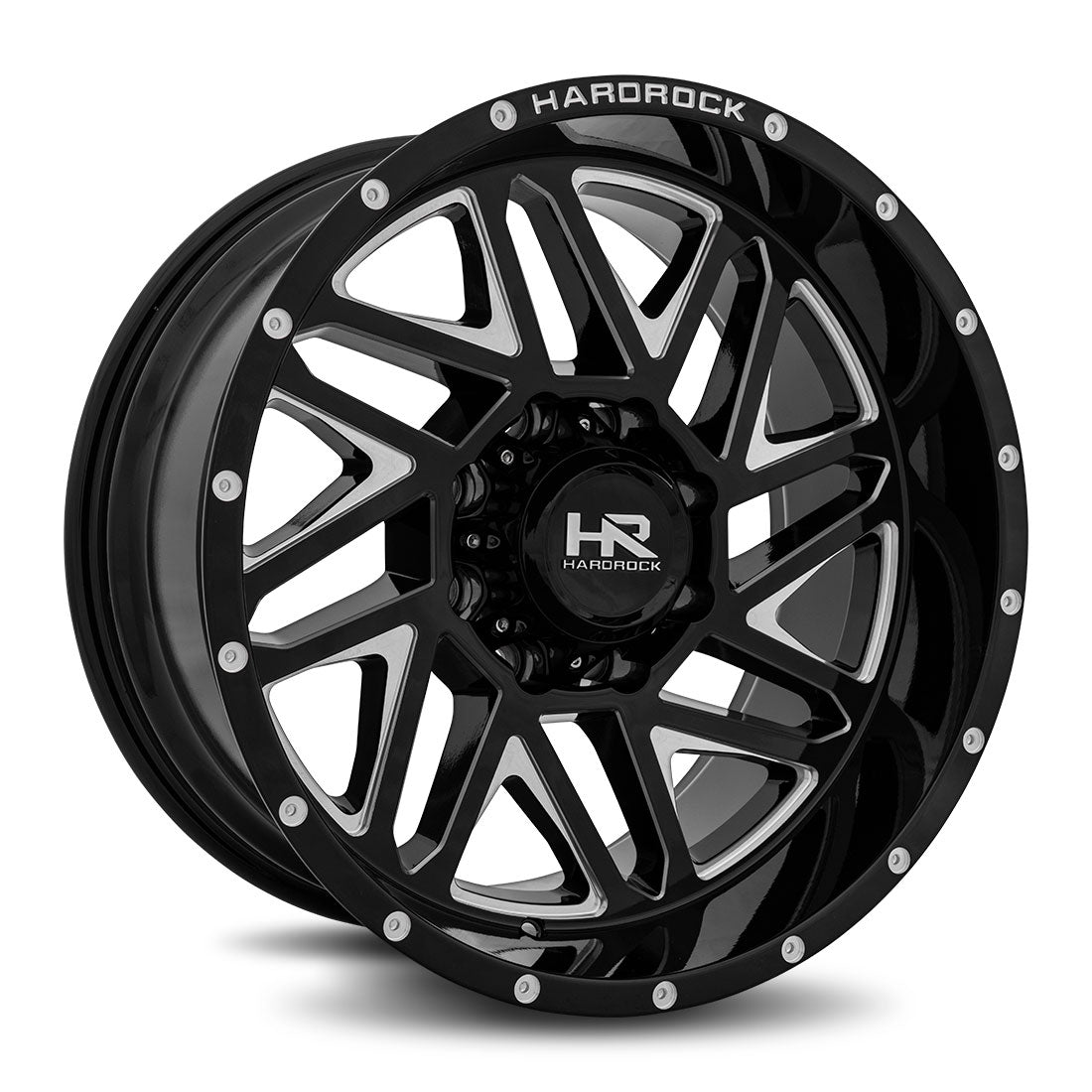 HARDROCK WHEELS H500 Series - H501 Gloss Black Machined Face