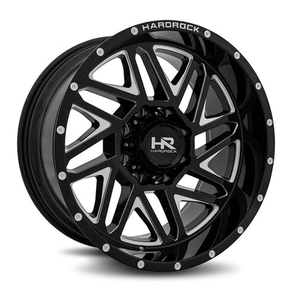 HARDROCK WHEELS H500 Series - H501 Gloss Black Machined Face