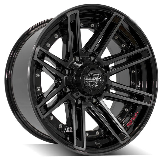 4PLAY WHEELS - 4P08 Gloss Black / Brushed Face & Tinted Clear