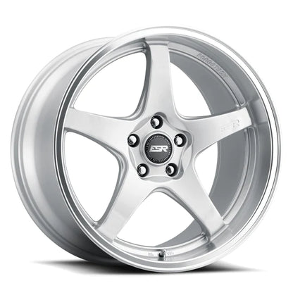 ESR WHEELS APEX SERIES AP5-  HYPER SILVER MACHINE LIP