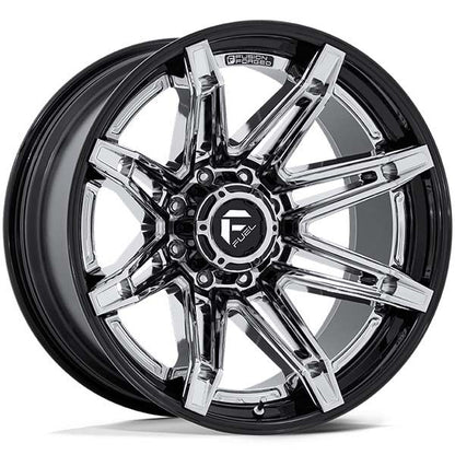 FUEL OFFROAD WHEELS - Brawl Chrome with Gloss Black Lip