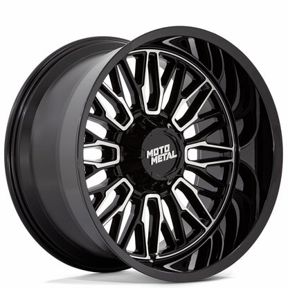 MOTO METAL WHEELS MO809 STINGER GLOSS BLACK MACHINED OFF-ROAD RIMS