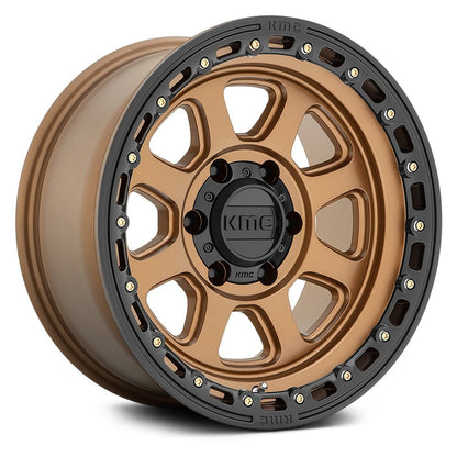 KMC WHEELS - KM548 Chase Matte Bronze / Black Lip