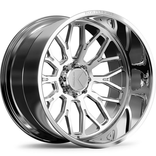 KG1 FORGED WHEELS Jacked Polished Milled