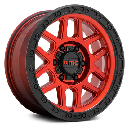 KMC WHEELS - KM544 Mesa Candy Red / Black Lip