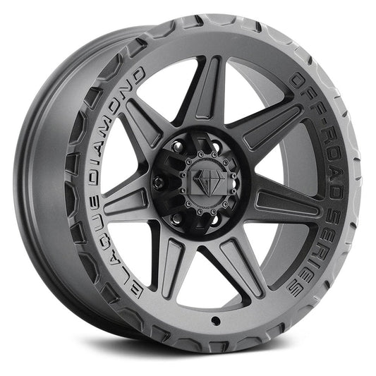 BLAQUE DIAMOND WHEELS -  BD-O102 Matte Textured Black