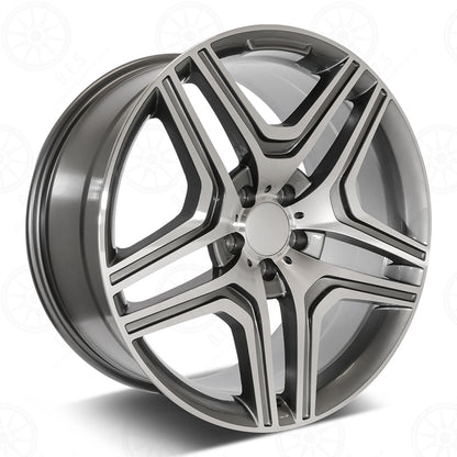 SDTW WHEELS GL63 STYLE RM31 - MACHINED FACE/GUNMETAL OUTLINE